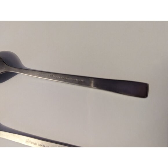 VTG CARLYLE Hong Kong stainless cameo pattern lot 2 teaspoons replacement - Picture 10 of 11